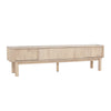LUDLOW Entertainment TV Unit 200cm - White Wash Oak