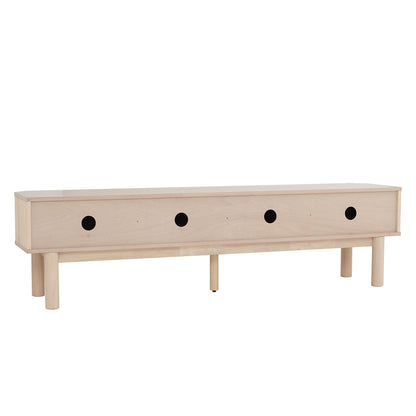 LUDLOW Entertainment TV Unit 200cm - White Wash Oak