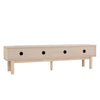 LUDLOW Entertainment TV Unit 200cm - White Wash Oak