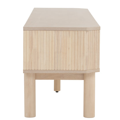 LUDLOW Entertainment TV Unit 200cm - White Wash Oak