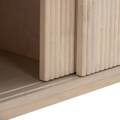 LUDLOW Entertainment TV Unit 200cm - White Wash Oak