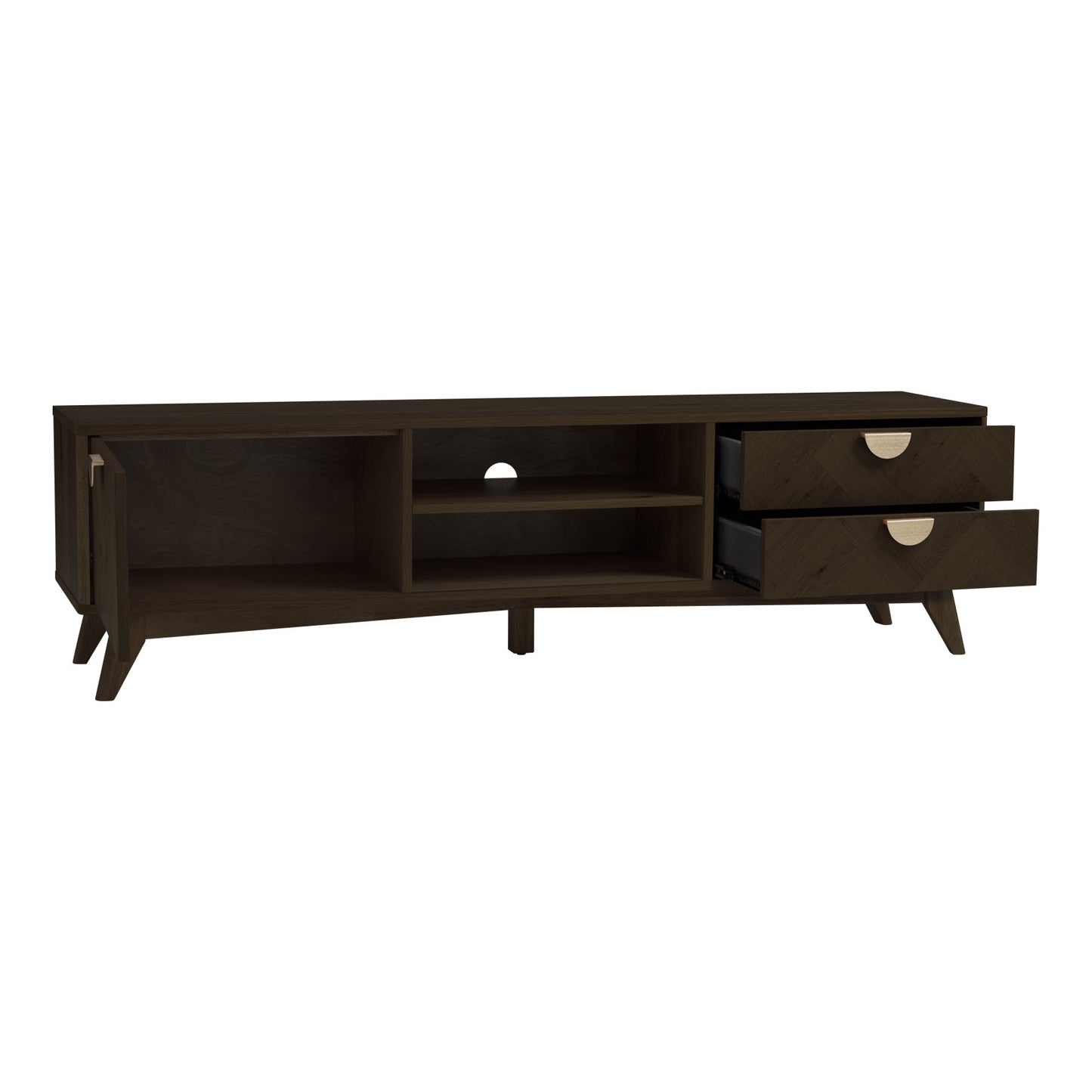 LOFTUS Entertainment TV Unit 180cm - Walnut