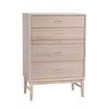 HAYTON Tall Sideboard 70cm - White Oak