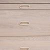 HAYTON Tall Sideboard 70cm - White Oak