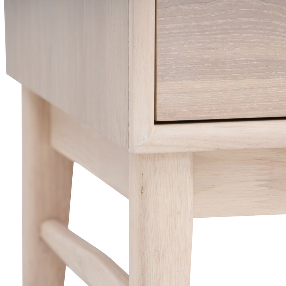HAYTON Tall Sideboard 70cm - White Oak
