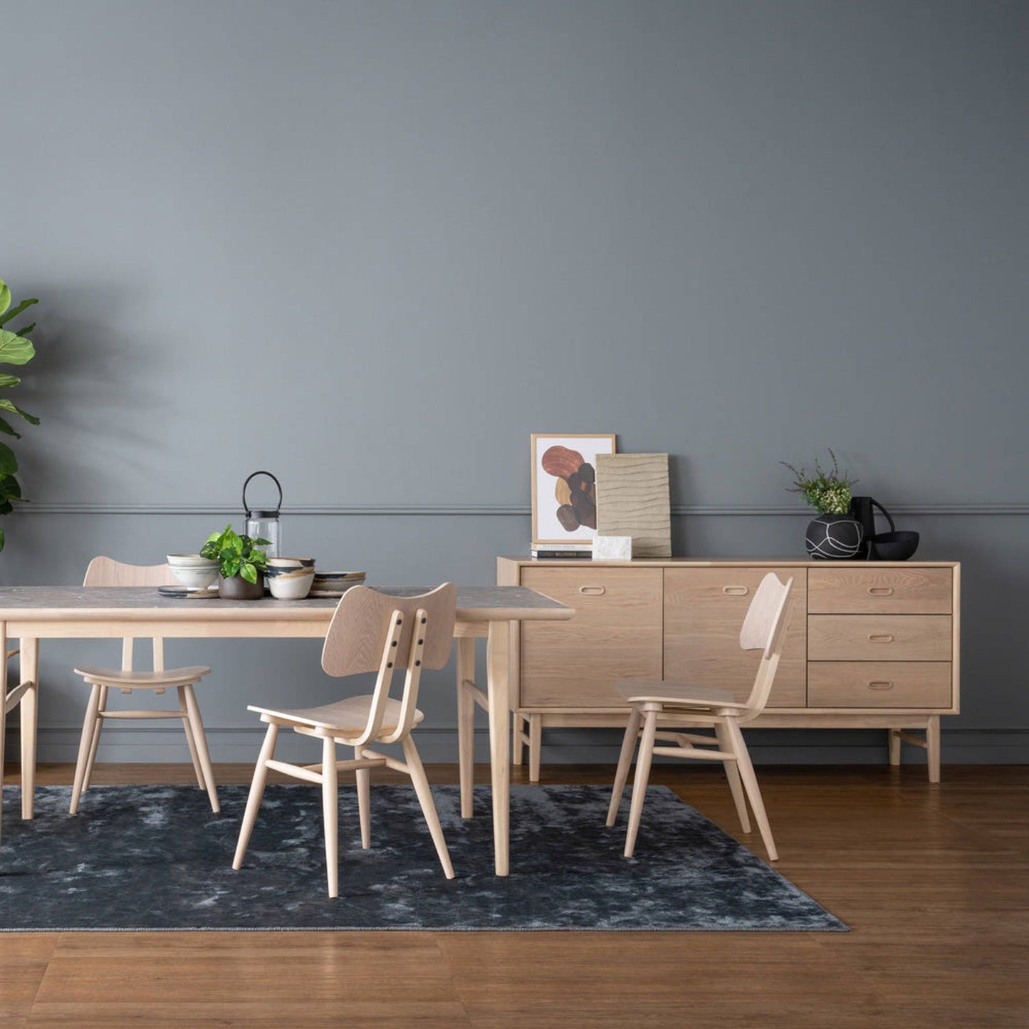 HAYTON Sideboard 160cm - White Oak