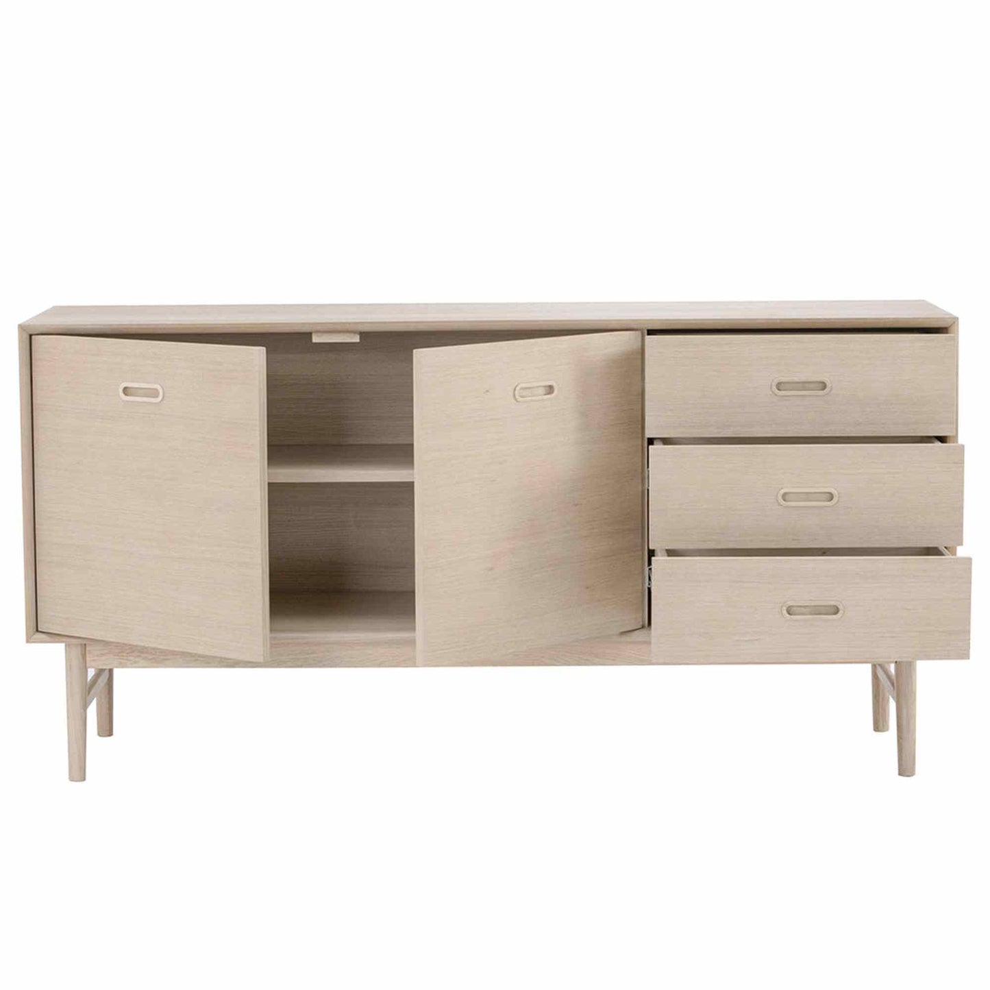 HAYTON Sideboard 160cm - White Oak