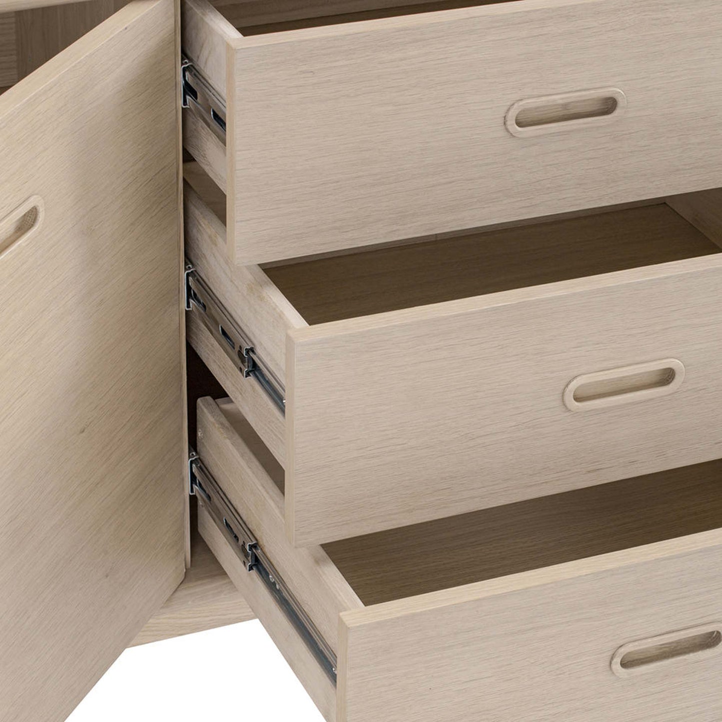 HAYTON Sideboard 160cm - White Oak