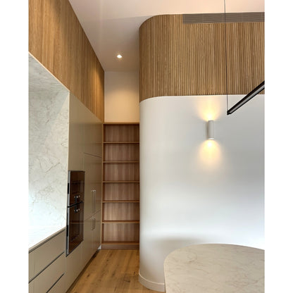 WOODFLEX Flexible Wooden Slat Wall Panel - Oak Veneer - 2700mm x 600mm - Half Round