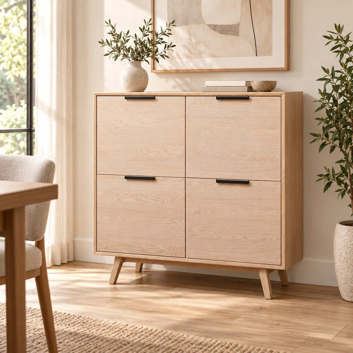 CAPRI Tall Sideboard 1.20M -  Natural