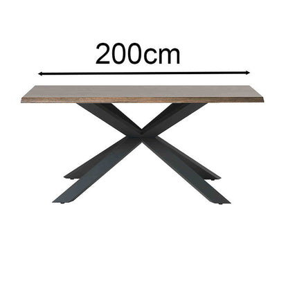ARNO Dining Table 200cm - Brown & Black