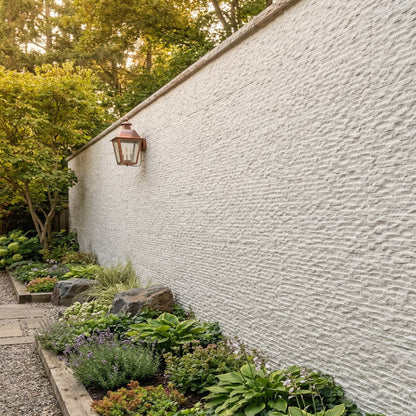 WOODFLEX FLEXIBLE SOFT STONE PANEL - ROUGH LINE White - 1200 x 600mm