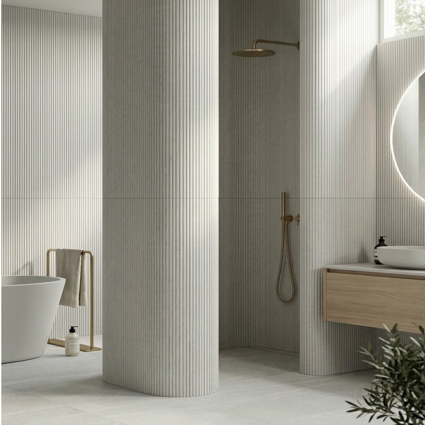 WOODFLEX FLEXIBLE SOFT STONE PANEL - NEW LINE White - 2700 x 600mm