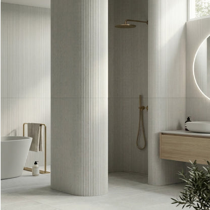 WOODFLEX FLEXIBLE SOFT STONE PANEL - NEW LINE White - 2700 x 600mm