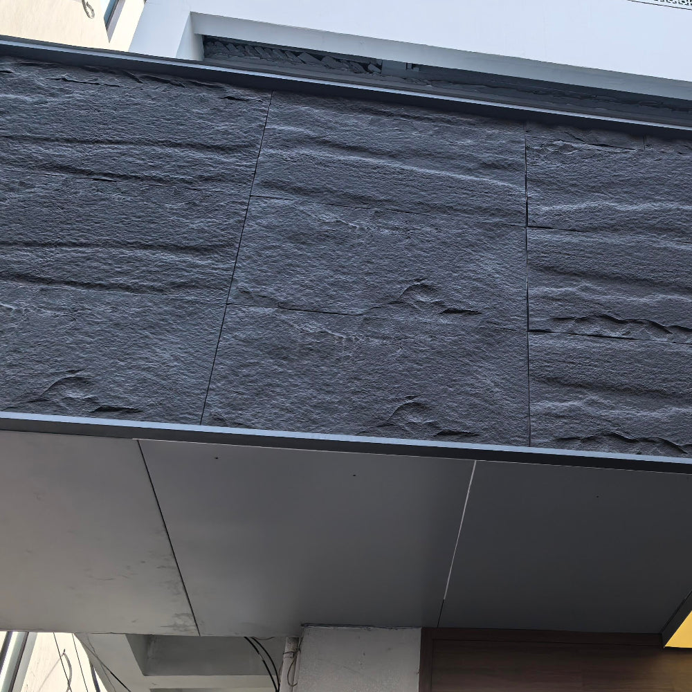 WOODFLEX PU STONE PANEL - STONE SKIN Black - 2400 x 600mm