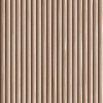 WOODFLEX Flexible Wooden Slat Under Bench Counter Panel - Oak Veneer - 900mm x 600mm - Half Round