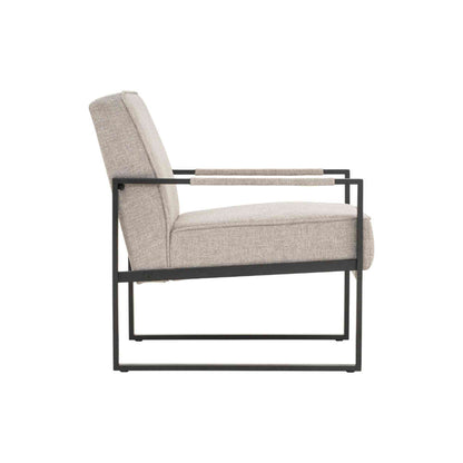 CALIBRA Single Seater Lounge Chair - Black & Grey