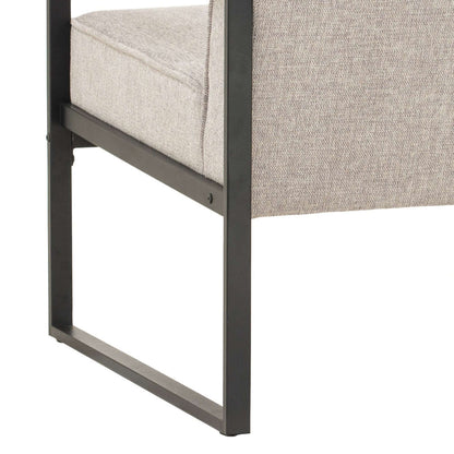 CALIBRA Single Seater Lounge Chair - Black & Grey