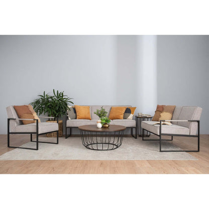 CALIBRA 2 Seater Sofa - Black & Grey