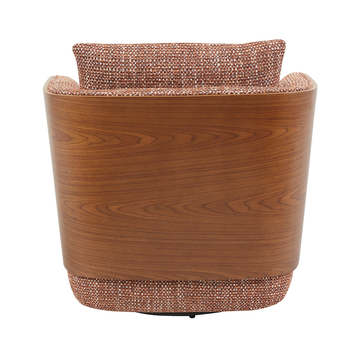 WEAVER Swivel Lounge Chair - Bentwood Walnut & Rusett colour