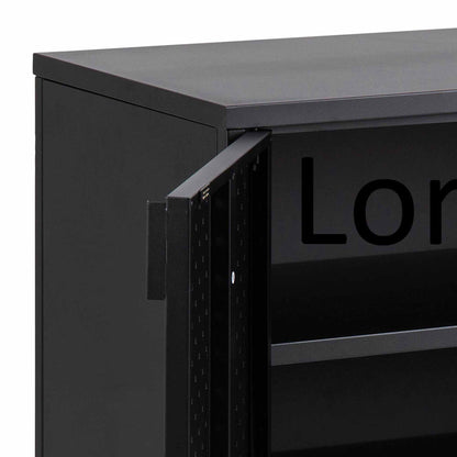 NEWTON 3 Doors Sideboard 120cm - Black