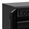 NEWTON 3 Doors Sideboard 120cm - Black