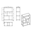 INFINITY Shelving Unit 72x114cm - Black
