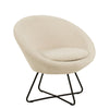 CENTER Boucle Lounge Arm Chair - Cream