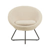 CENTER Boucle Lounge Arm Chair - Cream