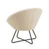 CENTER Boucle Lounge Arm Chair - Cream