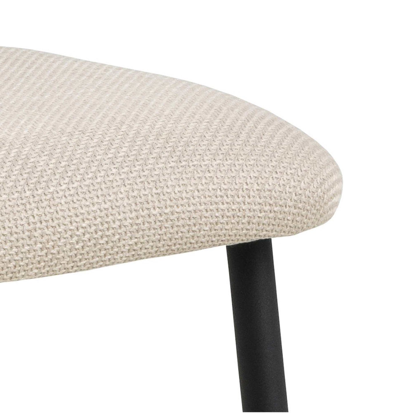 Denise Dining Chair - Beige & Black