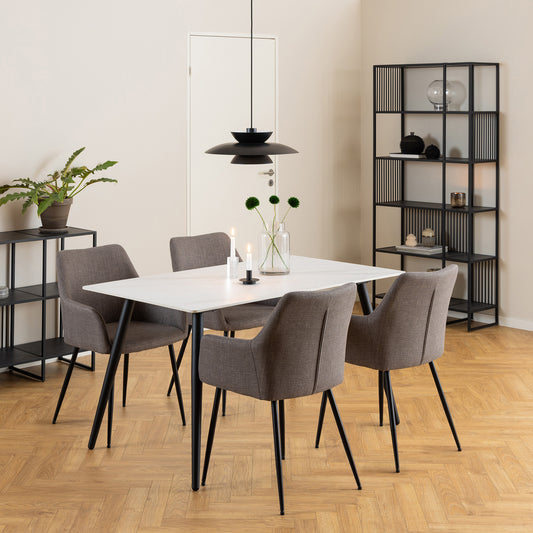 STRINGTON Bookcase Display Unit 85cm - Black