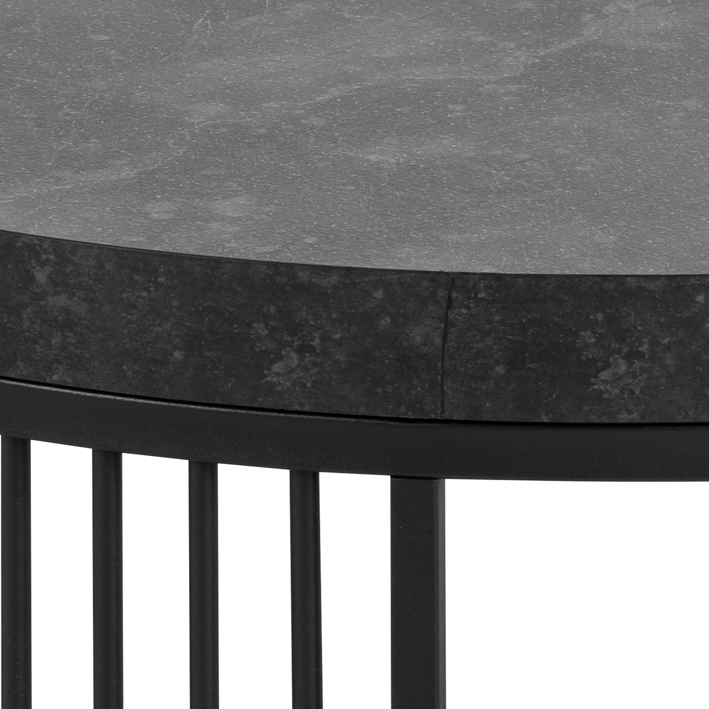 STRINGTON Round Coffee Table 65cm - Black