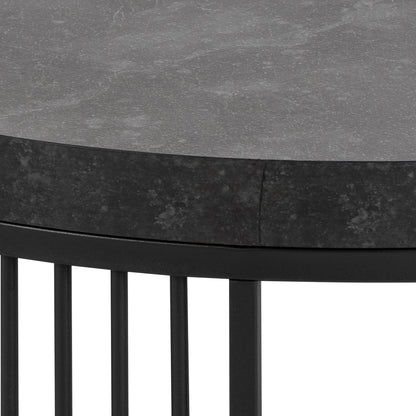 STRINGTON Round Coffee Table 65cm - Black