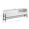 MOGEN Sideboard  Buffet 185cm - White & Black
