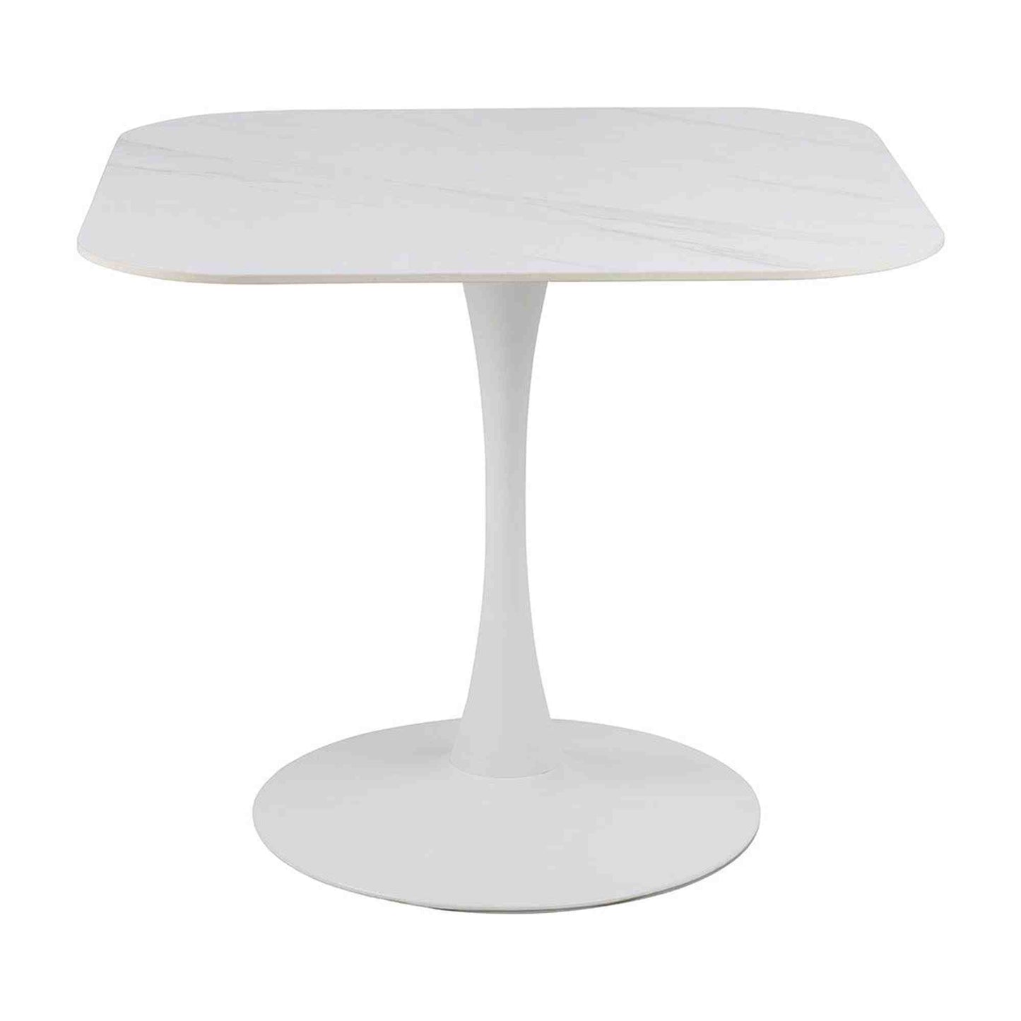 MARTA Square Dining Table 90cm - White