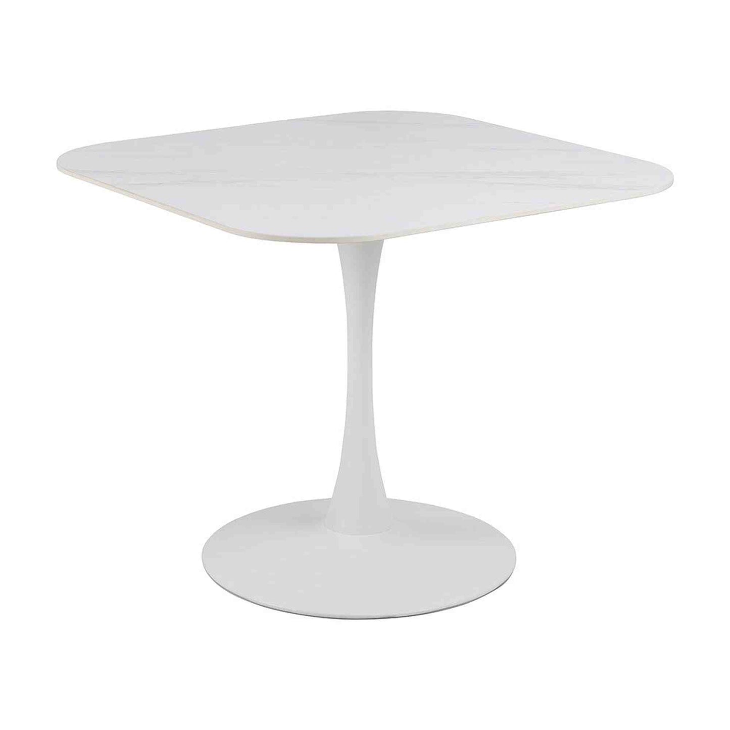 MARTA Square Dining Table 90cm - White