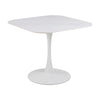 MARTA Square Dining Table 90cm - White