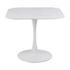 MARTA Square Dining Table 90cm - White