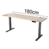 ALVIS Standing Desk with Lift 1.8M - Warm Oak & Black