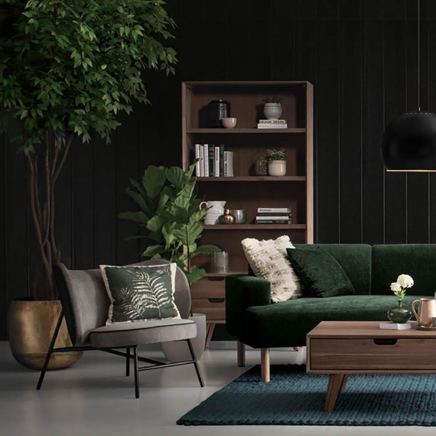 AVENIR Lounge Chair - Grey & Green