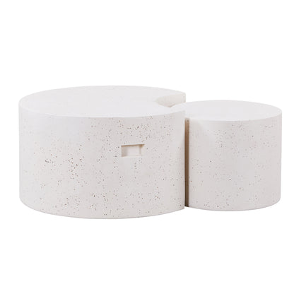 TREVINO  Nest of Tables 80-50cm - Off-White