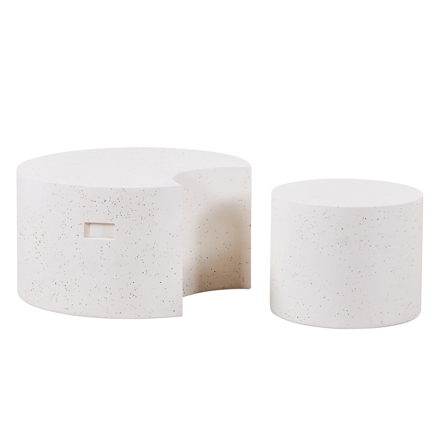 TREVINO  Nest of Tables 80-50cm - Off-White