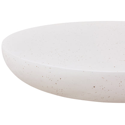TREVINO Microcement Round Coffee Table 100cm - Off-White