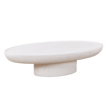 TREVINO Oval Coffee Table 140cm - Off White