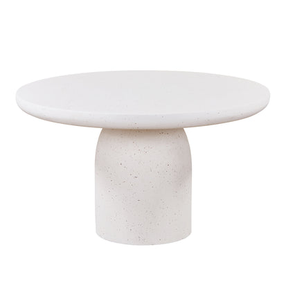 TREVINO  Round Dining Table 130cm - Off-White