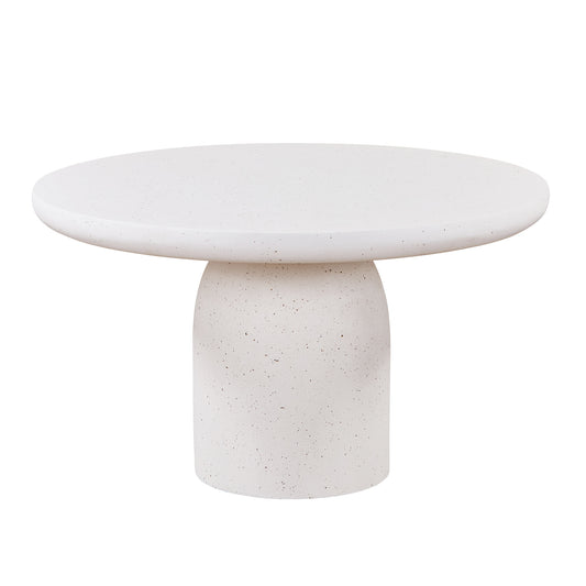 TREVINO  Round Dining Table 130cm - Off-White