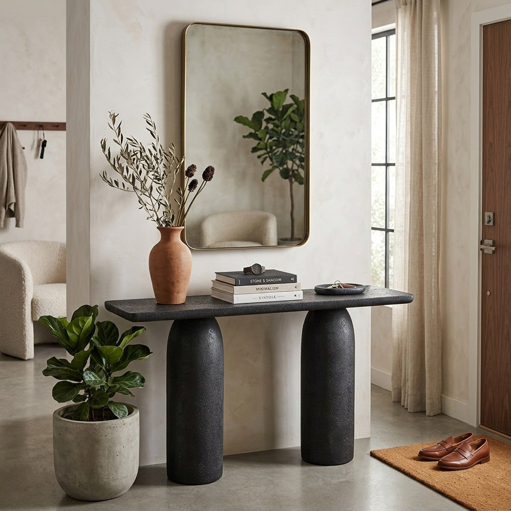 TREVINO Console Table 150cm - Charcoal