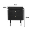 KAIDAN Side Table/Bedside Table 48cm - Black