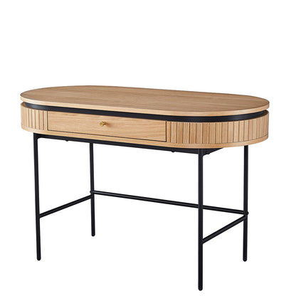 KAIDAN Study Desk 120cm - Oak & Black